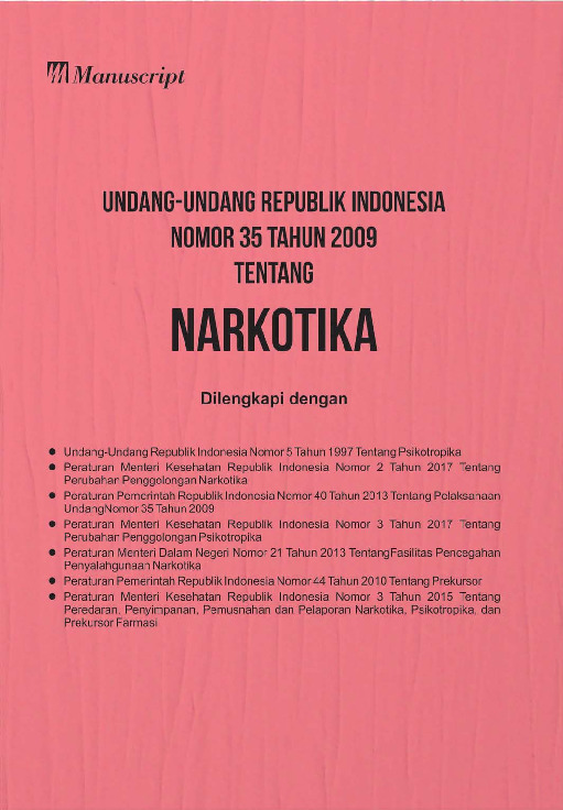 Sampul buku Undang-undang Republik In...